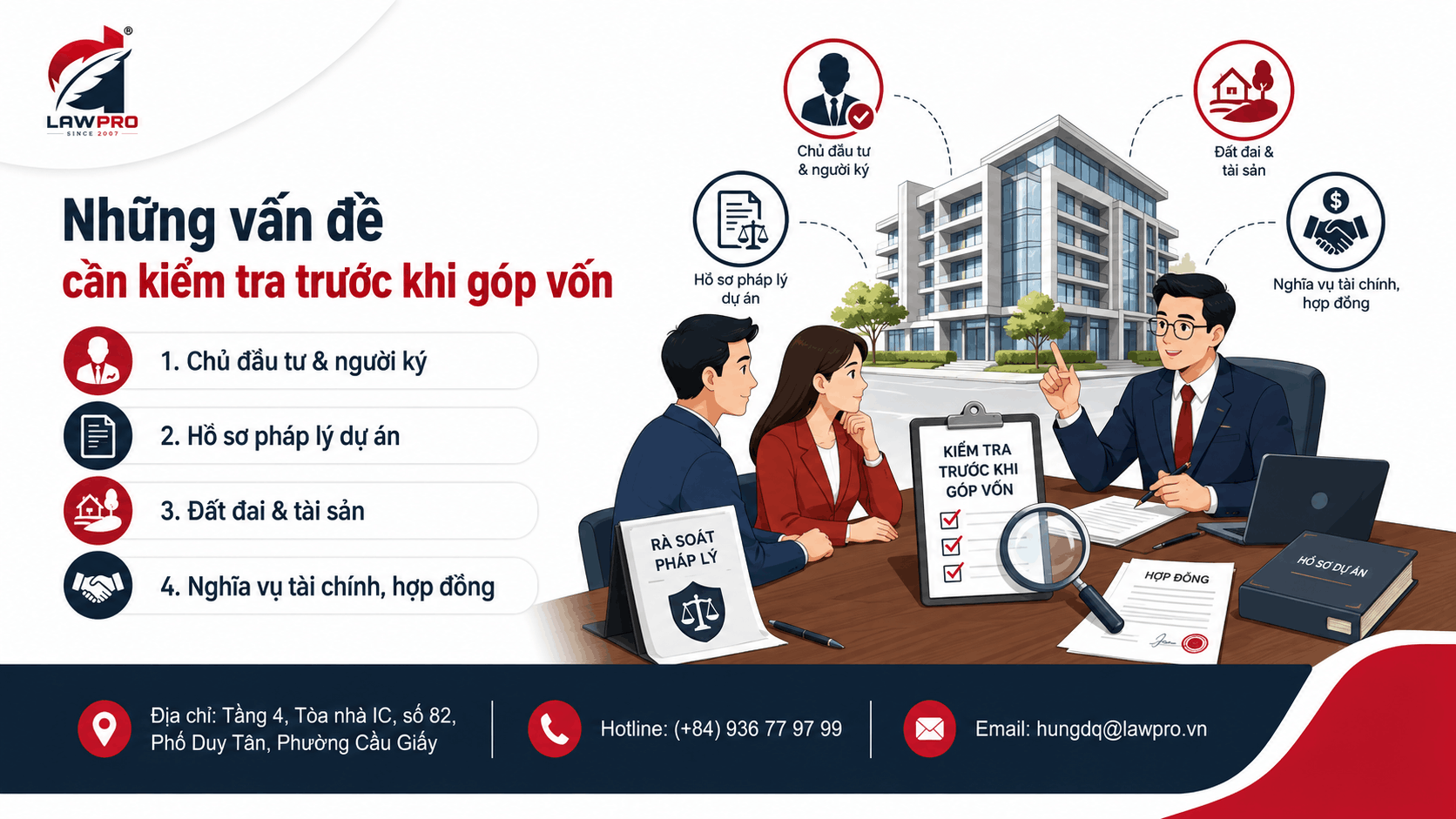 Những vấn đề cần kiểm tra trước khi góp vốn